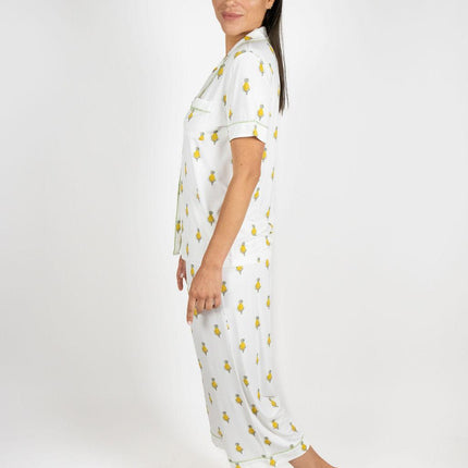 Jolene cropped printed pajama set