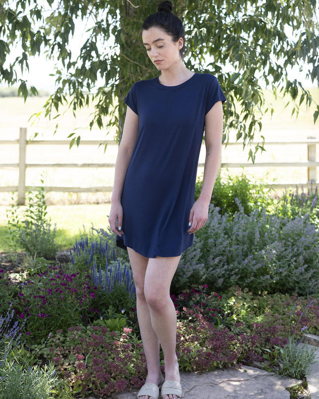 Restless lounger dress with shelf bra