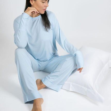 Cannes pinstripe long set