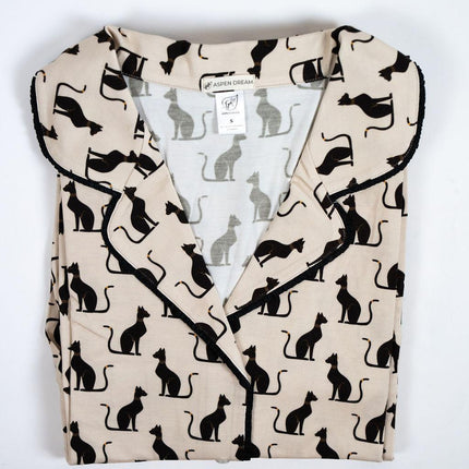 Grace printed long pajama set