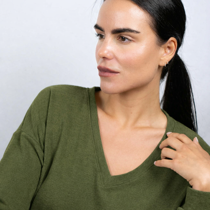 Cozy V-neck top