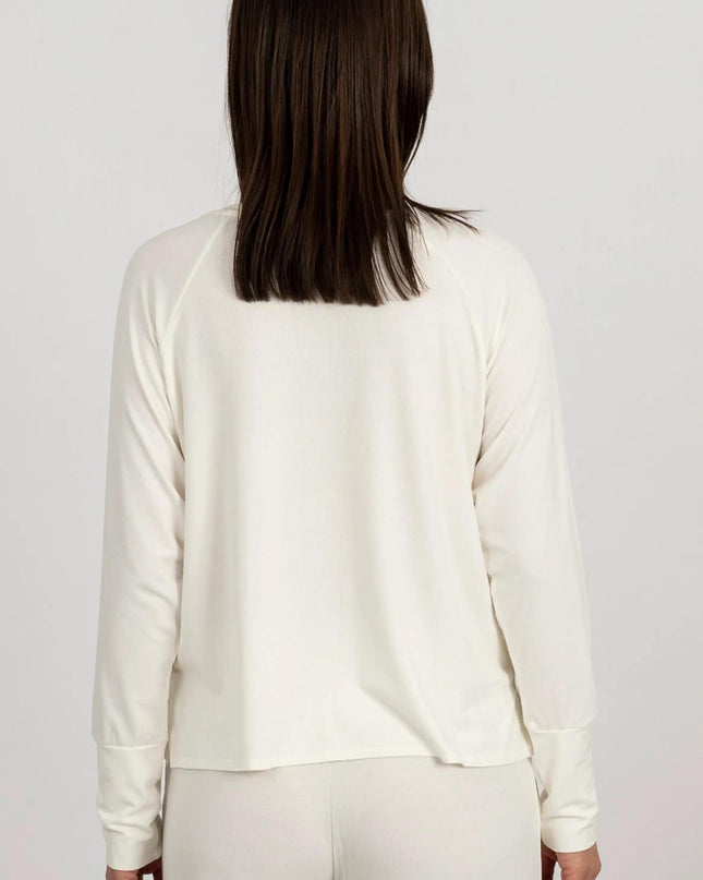 Ribbed long sleeve top