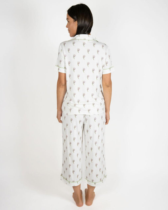Jolene cropped printed pajama set