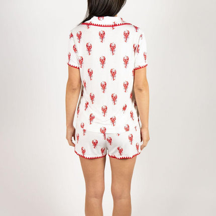 Cute stitching short pajama set