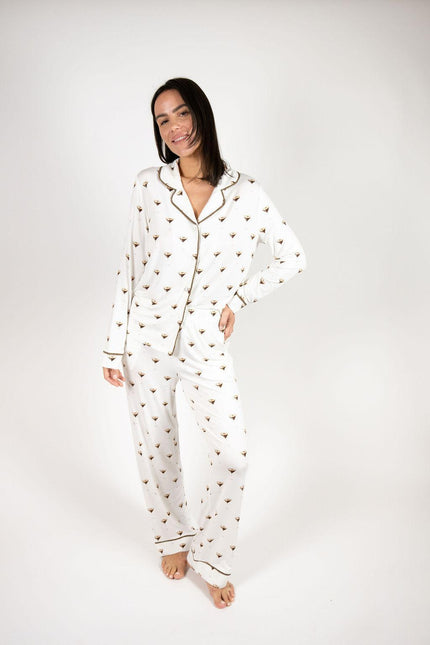 Grace long printed pajama set