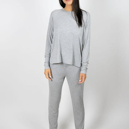 Ribbed long sleeve top