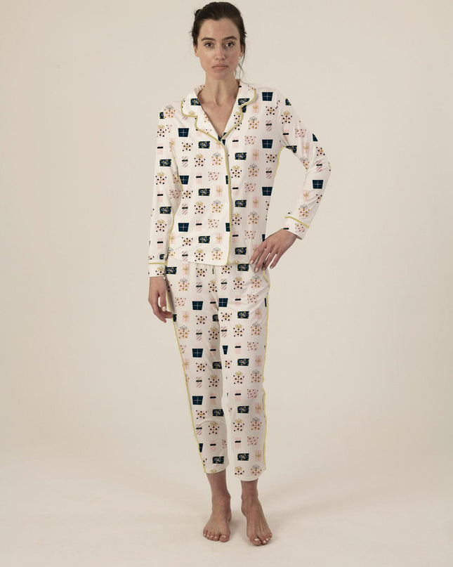 Jolene long printed pajama set