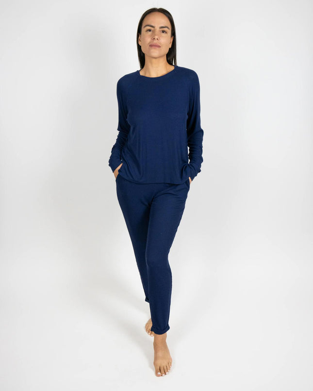Ribbed long sleeve top