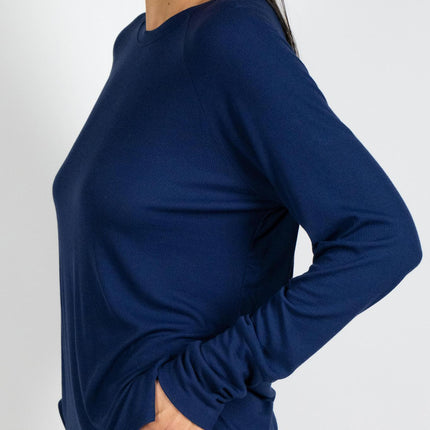 Ribbed long sleeve top