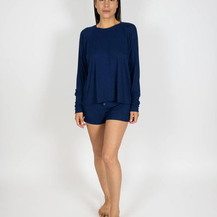 Ribbed long sleeve top