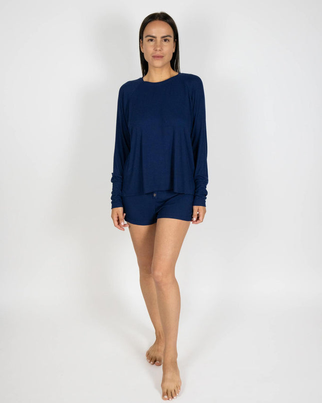 Ribbed long sleeve top