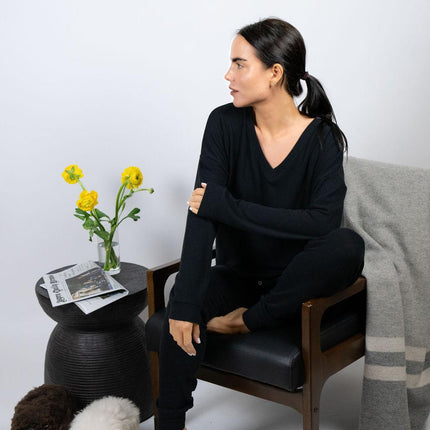 Cozy V-neck top