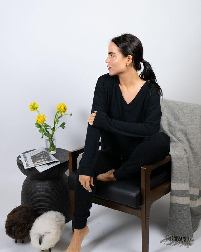 Cozy V-neck top