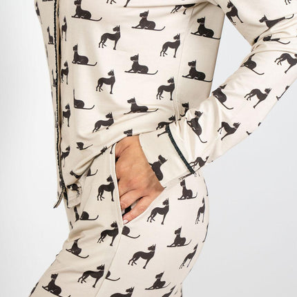 Grace printed long pajama set