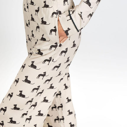 Grace printed long pajama set