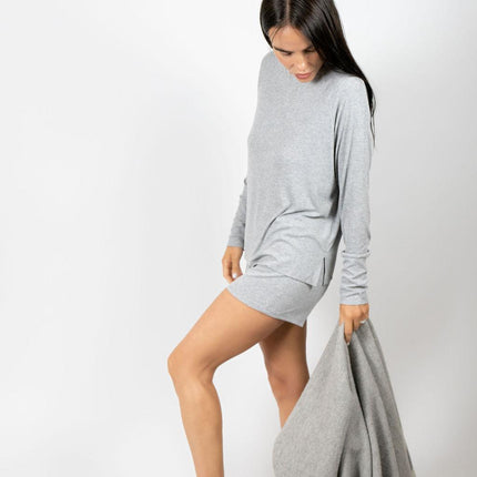 Ribbed long sleeve top