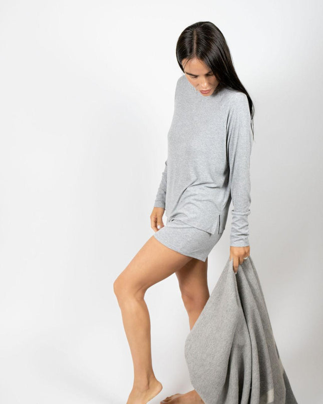 Ribbed long sleeve top