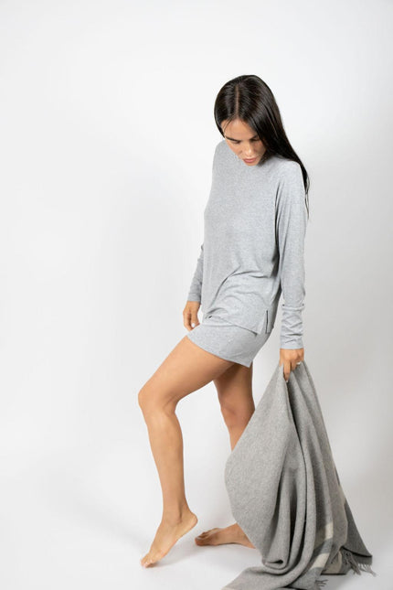 Ribbed long sleeve top
