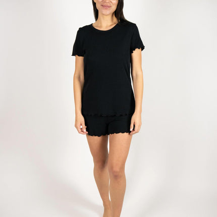 Cotton jacquard short set