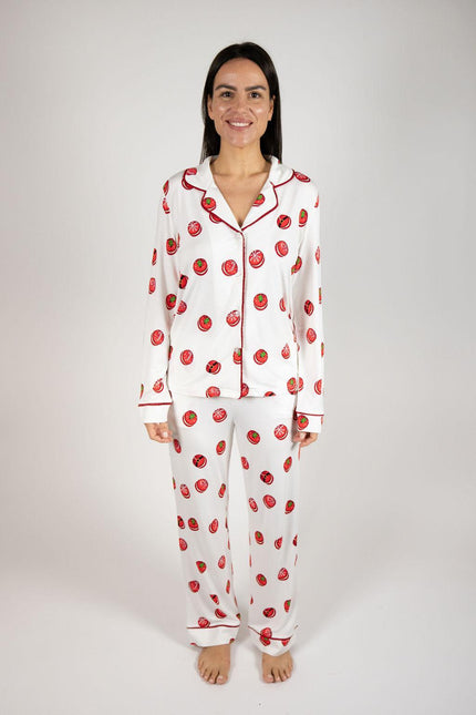 Grace long printed pajama set