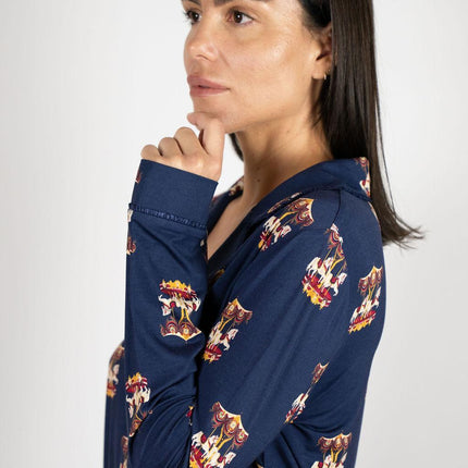 Grace long printed pajama set