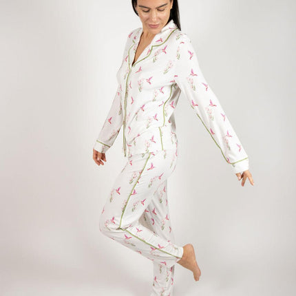 Jolene long printed pajama set