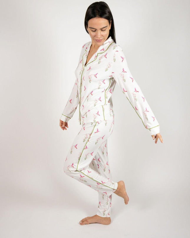 Jolene long printed pajama set