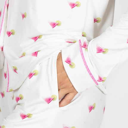 Grace printed long pajama set