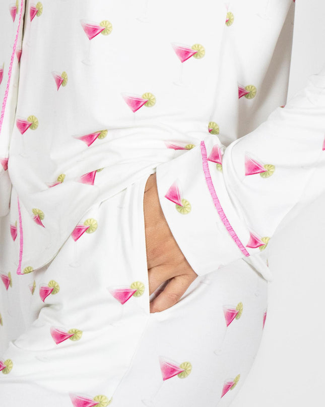 Grace printed long pajama set