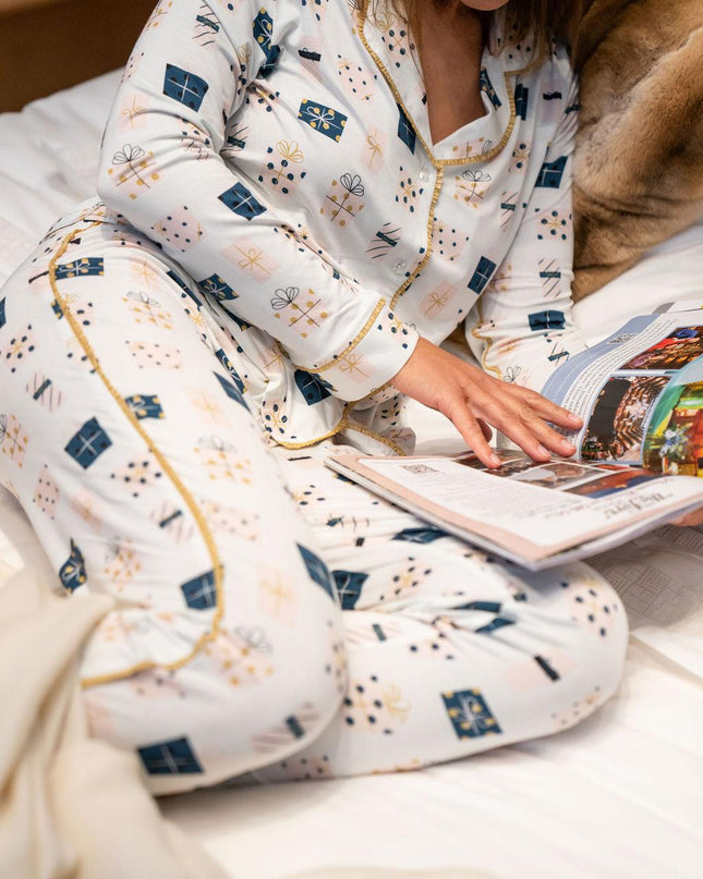 Jolene long printed pajama set