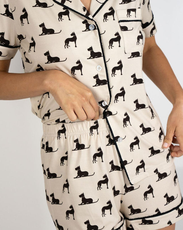 Jolene short printed pajama set