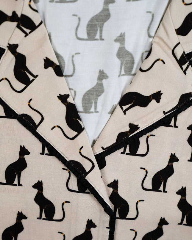 Grace printed long pajama set