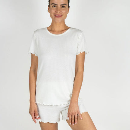 Cotton jacquard short set