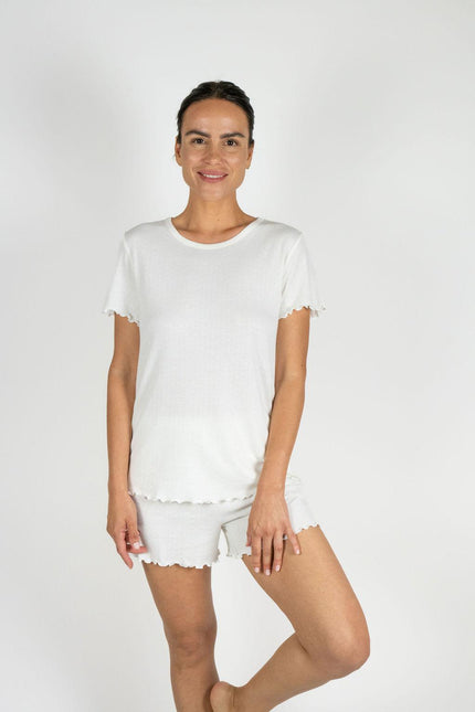 Cotton jacquard short set