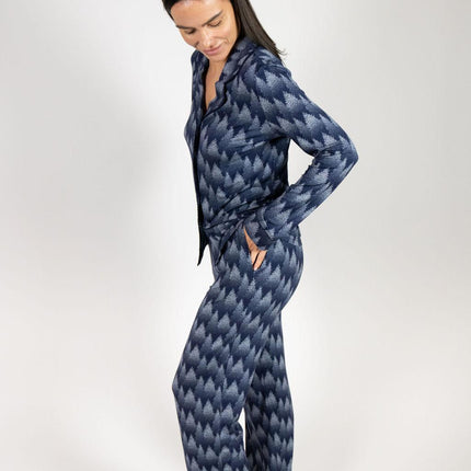 Grace long printed pajama set