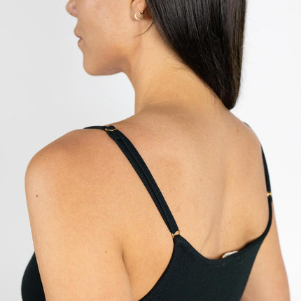 Ribbed camisole with shelf bra