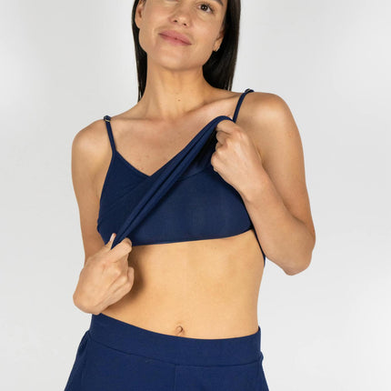 Ribbed camisole with shelf bra