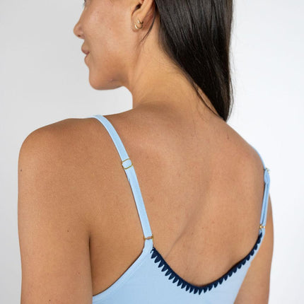 Cute stitching camisole and short set