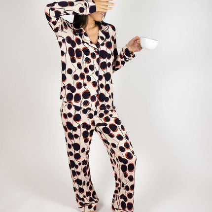 Grace long printed pajama set