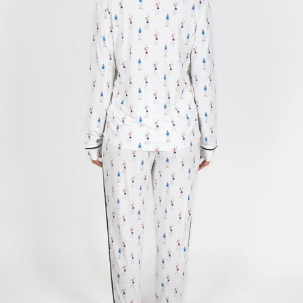 Jolene long printed pajama set