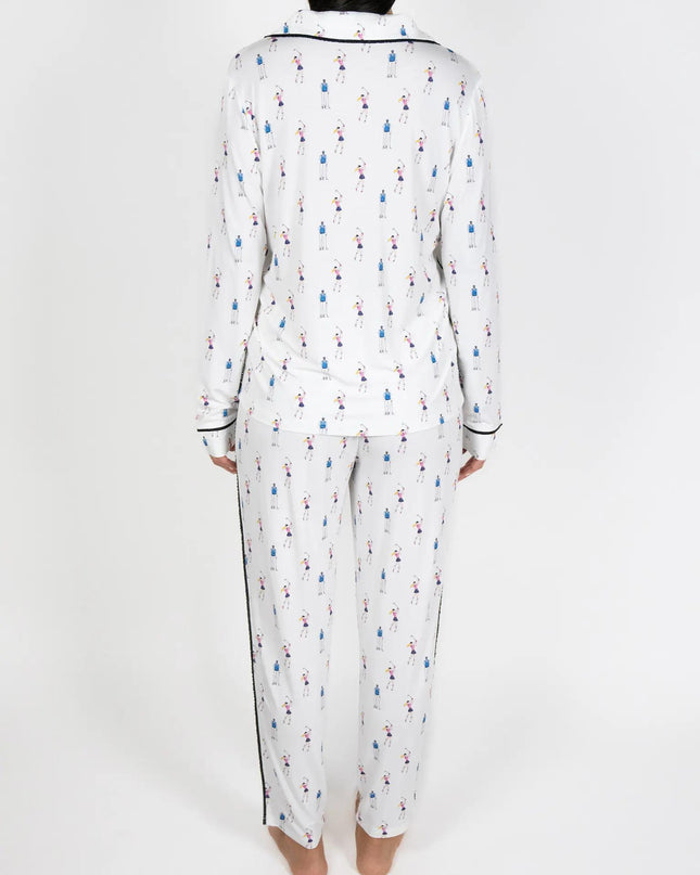 Jolene long printed pajama set