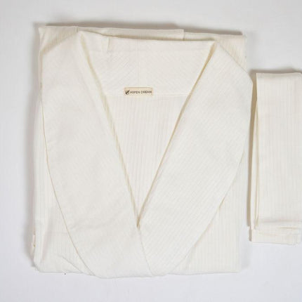 Cannes pinstripe robe