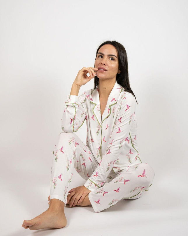 Jolene long printed pajama set