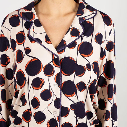 Grace long printed pajama set