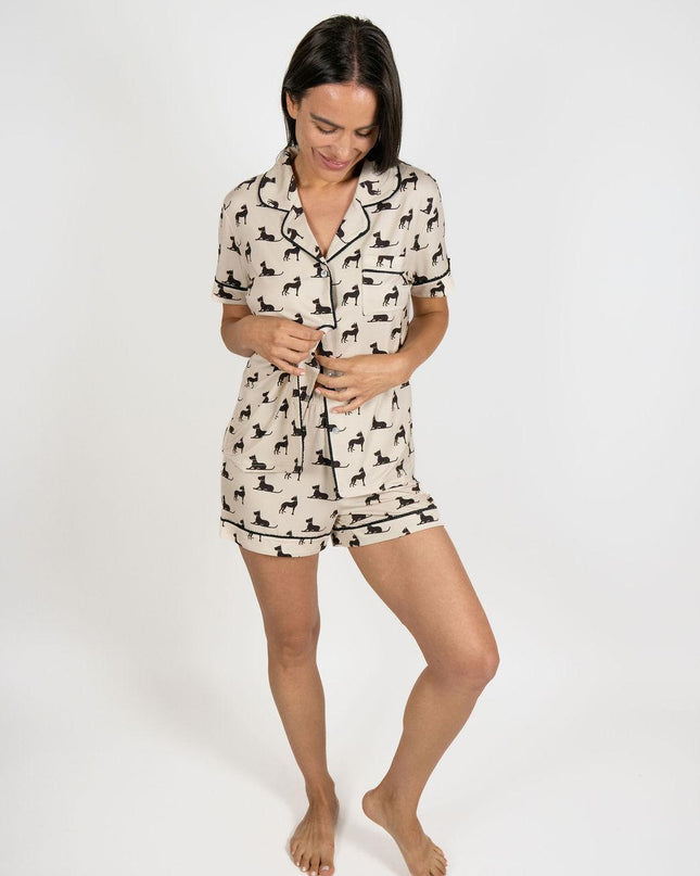 Jolene short printed pajama set