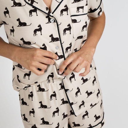 Jolene short printed pajama set