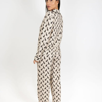 Grace printed long pajama set