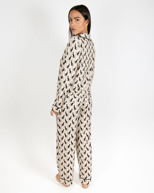 Grace printed long pajama set