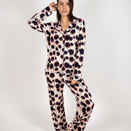 Grace long printed pajama set