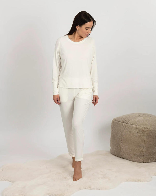Ribbed long sleeve top